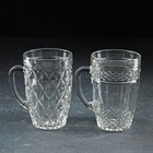 Кружка «Капучино», 400 мл, стекло, рельеф МИКС - Фото 4