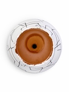 Набор горшков для цветов «Иллюзия», 4 шт., с поддоном, 0.4 / 1 / 2.5 / 5 л, керамика, белые с чёрным орнаментом - фото 67925685