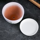 Горшок для цветов «Лаванда», 1.65 л, d=17 см, h=13 см, керамика, с поддоном, белый - Фото 3