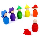 Сортер «Ребята в шляпках», 6 цветов - фото 108724182