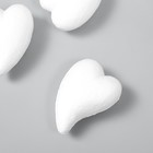 Пенопластовые заготовки для творчества "Сердечки-капли" 6 см набор 4 шт - фото 10198936