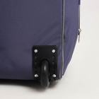 Сумка дорожная на колёсах, отдел на молнии, с увеличением, наружный карман, цвет зелёный - фото 21976820