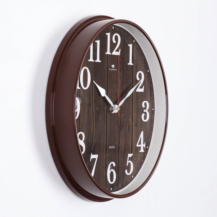Часы настенные, интерьерные "Эко", дискретный ход, d-29 см - фото 1906163585