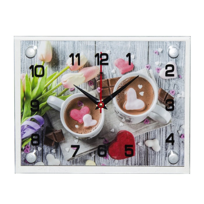 Часы настенные: Кухня, "Перерыв на кофе", 20 х 26 см - Фото 1