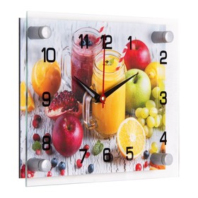 

Часы-картина настенные, серия: Кухня, "Натуральные соки", 20 х 26 см