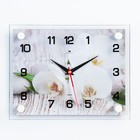 Часы настенные, интерьерные "Спа. Белые орхидеи", 20 х 26 см - фото 319227174