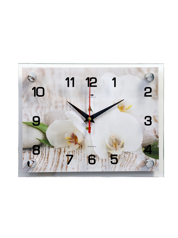 Часы настенные интерьерные «Спа. Белые орхидеи», 20×26 см - Фото 1