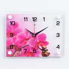 Часы-картина настенные, серия: Интерьер, "Розовая Орхидея", 20 х 26 см - фото 2146335