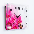 Часы настенные, интерьерные "Розовая Орхидея", 20 х 26 см - фото 9766593