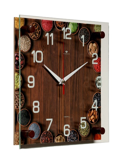 Часы настенные, интерьерные "Специи", бесшумные, 25 х 25 см