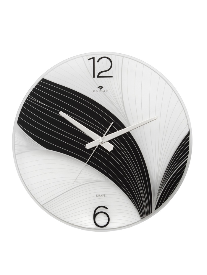 Часы настенные интерьерные «Черный лотос», бесшумные, плавный ход, d=39 см, от батарейки 1×АА - Фото 1