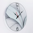 Часы настенные, интерьерные "Белый лотос", d-39 см, бесшумные - фото 6788028