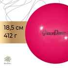 Мяч для художественной гимнастики Grace Dance, d=18,5 см, цвет розовый - фото 319227234