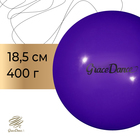 Мяч для художественной гимнастики Grace Dance, d=18,5 см, цвет фиолетовый - фото 10199417