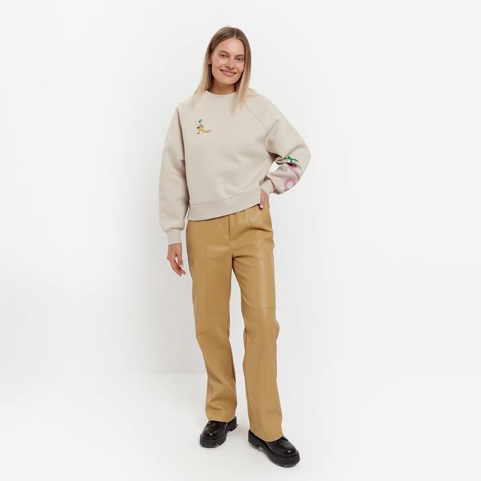 Свитшот женский, цвет молочный, размер 44 59871