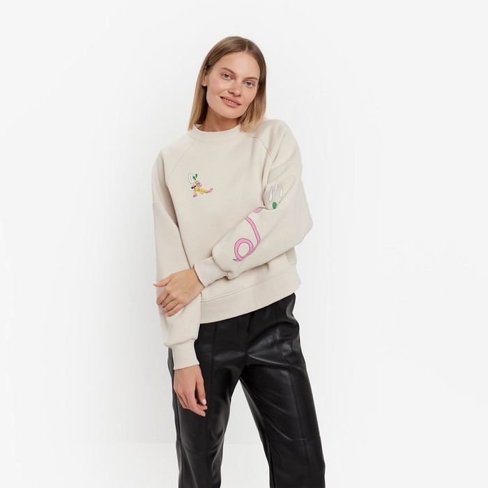 Свитшот женский, цвет молочный, размер 44 59871