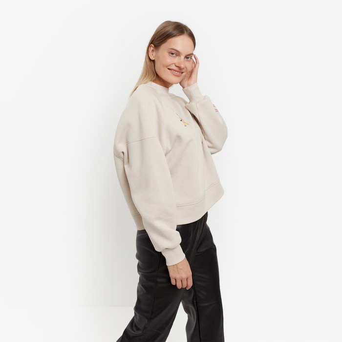 Свитшот женский, цвет молочный, размер 44 59871