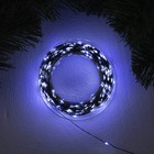 УЦЕНКА Гирлянда «Нить» 50 м роса, IP44, зелёная нить, 500 LED, свечение белое, 8 режимов, 31 В - Фото 5