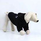 Толстовка Security для собак (футер), размер L (ДС 30, ОШ 38-40, ОГ 52-56), чёрная - фото 24426028