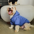 Толстовка однотонная для собак (футер с начесом), размер S (ДС 24, ОШ 33-37, ОГ 42-44), синяя - Фото 11
