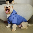 Толстовка однотонная для собак (футер с начесом), размер M (ДС 29, ОШ 38-42, ОГ 50-54), синяя - Фото 10
