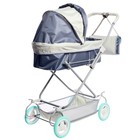 Коляска кукольная №7, цвет серый - фото 21977773