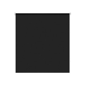 Рулонная штора «Плайн», 100х160 см, цвет чёрный графит