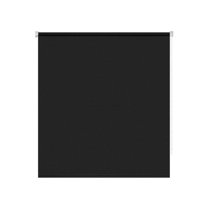 Рулонная штора Decofest «Плайн», 120х160 см, цвет чёрный графит