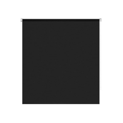 Рулонная штора «Плайн», 90х160 см, цвет чёрный графит