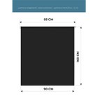 Рулонная штора Decofest «Плайн», 90х160 см, цвет чёрный графит - Фото 2