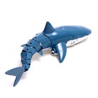 УЦЕНКА Акула радиоуправляемая «Белая», плавает, брызгает водой, работает от аккумулятора, синяя - Фото 3