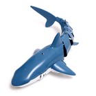 УЦЕНКА Акула радиоуправляемая «Белая», плавает, брызгает водой, работает от аккумулятора, синяя - Фото 4