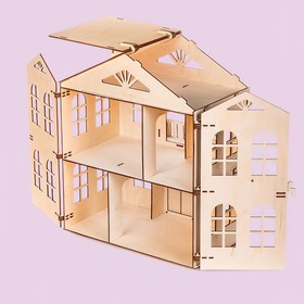 Кукольный домик-конструктор «Распашонка» для средних кукол