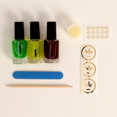 Волшебный маникюр своими руками «Царевны», Василиса, 3 цвета