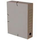 Папка архивная на резинках Calligrata, микрогофрокартон, 100 мм, бурый, до 900 л - фото 24609206