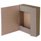 Папка архивная на резинках Calligrata, микрогофрокартон, 100 мм, бурый, до 900 л - фото 24609209