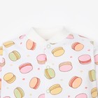 Кофточка для девочки «Macaron», цвет белый/розовый, рост 86 см 9431433 - фото 14141625