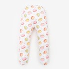 Ползунки для девочки «Macaron», цвет белый/розовый, рост 56 см - фото 10201193