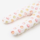 Ползунки для девочки «Macaron», цвет белый/розовый, рост 74 см - Фото 2