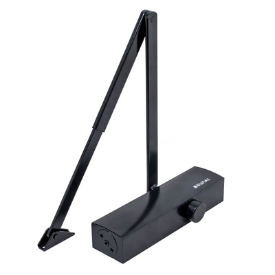 Доводчик дверной БУЛАТ ДД 812/5 С-B, 25-120 кг, черный