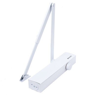 Доводчик дверной БУЛАТ, ДД 813/6 С-W 45-150 кг, белый