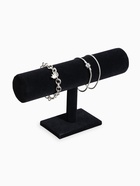 Подставка для часов, браслетов и цепочек QF, 23×13.5×7 см, d=5 см, чёрная - Фото 1