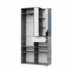 Прихожая Верден, 1000х354х1950, Белый/Ателье светлое - фото 24398606