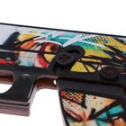 Сувенирное оружие автомат «Граффити», длина 65 см, стреляет резинками - Фото 4