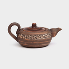 Чайник для заварки "Алтайский", ангоб, красная глина, 0.5 л - фото 10201645