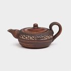 Чайник для заварки "Алтайский", ангоб, красная глина, 0.5 л - Фото 2