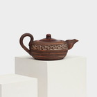 Чайник для заварки "Алтайский", ангоб, красная глина, 0.5 л - Фото 6