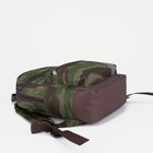 Рюкзак детский на молнии, наружный карман, светоотражающая полоса, цвет хаки/камуфляж - Фото 3