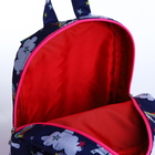 Рюкзак детский на молнии, наружный карман, светоотражающая полоса, цвет синий - фото 6789091