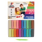 Пластилин мягкий (восковой) «Луч. Школа творчества», 20 цветов, 300 г, со стеком, МИКС - Фото 2